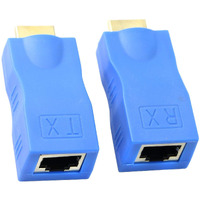 Xmsjsiy Hdmi Extender Hdmi To Rj45 Network Cable Extender Converter Repeater Over Cat 5E /6 1080P Up To 30M Extender For Hdtv Ps4 Stb  Request Pure Copper Cat 5E /6 Wire- Not Support Hdcp