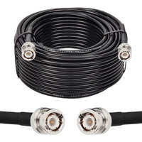 Mookeerf Bnc Male To Bnc Male Coax Cable 75Ft  50 Ohm Rg58 Coaxial Cable With Bnc Connectors