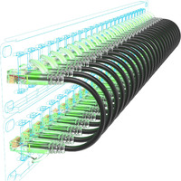 Sokqovt Cat6A Patch Cables Slim 2Ft (24 Pack)  Flexible Cat6 Ethernet Patch Cable 10G 550Mhz  28Awg Pure Copper Cat6 Patch Cable For Network Cabinet  Cat 6 Patch Cable Black