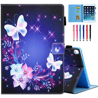 Monsdirect Case For Ipad 9Th Generation 10.2 Inch 2021  For Ipad 8Th 7Th Generation 2020 2019 Case  Smart Sleep Wake Case With Stand Protective Cover For Ipad 10.2 Inch  Butterflies