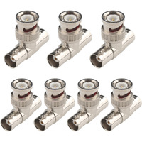 Fanbalunke Bnc Splitter Adapter 7 Pcs Bnc Male To 2 Female Coax Connector Bnc Triple Tee T Adapter Bnc 3 Way T Type Plug For Coaxial Cable Cctv Survelliance Camera