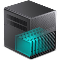 Jonsbo N3 Mini-Itx Nas Pc Chassis  Itx Computer Case  8Hhd+1-Ssdd Isk Bays Nas Mini Aluminum With Steel Plate Case  Built-In 2X10Cm Fan  Power Support: Sfx105Mm  Support 130Mm Cpu Cooler