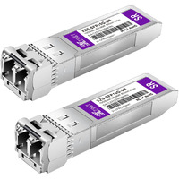 Xzsnet 10Gbase-Sr Sfp+ Transceiver  10G Sfp+ To Lc Multimode Fiber Module Compatible With Cisco Sfp-10G-Sr  Ubiquiti Unifi Uf-Mm-10G  Mikrotik S+85Dlc03D  Meraki  Netgear  D-Link And More  2 Pack