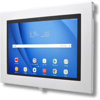 Tabcare Locking Anti-Theft Metal Case For Samsung Galaxy Tab S9 Ultra  S8 Ultra 14.6"" Tablet For Kiosk  Pos  Store  Show Display  Time Clock (Tab S8/S9 Ultra  White)