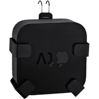 Ifcase Wall/Under Desk/Back Of Tv Mount Compatible With All Apple Tv Generations (Including All 4K Models) (Black)