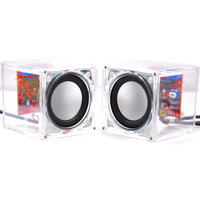 Gikfun Upgraded Usb Mini Amplifier Electronic Transparent Stereo Speaker Box Sound Amplifier Diy Kit For Arduino Ek1918