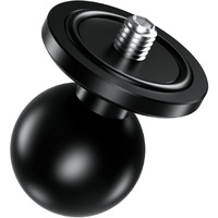 Brcovan Aluminum Alloy 1'' Ball Adapter With 1/4""-20 Threaded Stud For Action Camera & Camcorder Compatible With Ram Mounts B Size Double Socket Arm