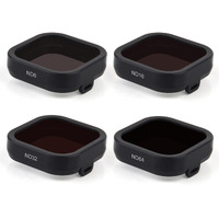 Gepuly 4-Pack Camera Lens Filter Nd8 Nd16 Nd32 Nd64 Compatible For Gopro Hero 13/12/11/10/9 Black  Neutral Density Lens Filters  Multi Coated Optical Glass  Lens Protector Go Pro Accessories Accessory