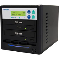Optodisc 1 To 1 24X Burner M-Disc Support Cd Dvd Duplicator - Standalone Copier Duplication Tower Opto-S1T-Dvd-Bk