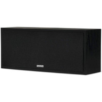 Acoustic Audio Psc-43 Dual 4"" 2-Way Center Channel Loudspeaker 150 Watt - Black Ash Finish