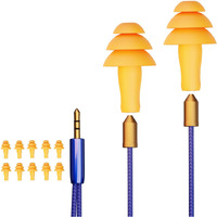 Work Earbuds Headphones  Cuzabe 10 Replacement Earbuds Wired In Ear Headphones For Work  Noise Cancelling Ear Plugs Earphones For Noise Reduction Motorcycle Riding Construction Work