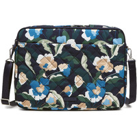 Vera Bradley Women's Performance Twill Laptop Crossbody Workstation  Immersed Blooms  One Size