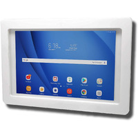 Tabcare Security Anti-Theft Acrylic Vesa Enclosure For Samsung Galaxy Tab S9 S8 S7 11  S9 Fe 10.9 With Wall Mount Kit (White  Tab S9 S8 S7 11)