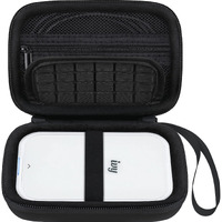 Elonbo Carrying Case For Canon Ivy Mini/Canon Ivy 2 Mini Photo Printer  Canon Ivy Cliq Cliq+ Cliq 2 Cliq+2 Portable Bluetooth Instant Camera Printer  Mesh Bag Fits Photo Paper Cable  Black+Black