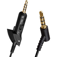 Qc15 Headphone Replacement Cable Audio Cord Extension Wire Compatible With Bose Quietcomfort 15 Qc15 Qc 15 Qc2 Headphones (Without Mic  Black)