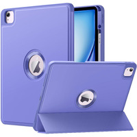 Moko For Ipad Air 13 Inch M2 Case 2024/ Ipad Pro 12.9 Case (6Th/5Th Gen 2022/2021) With Pen Holder  Smart Protective Cover For Ipad Air 13 Inch With Back Trifold Stand  Auto Wake/Sleep Purple Lavender