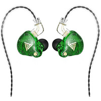 Cnwujass Qkz Ak6 Pro Wired Earphone  11Mm Strong Magnetic Dynamic Headphone  Sports Running Earbuds  In Ear Dj Music Headset With Microphone (Green)