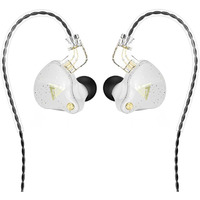 Cnwujass Qkz Ak6 Pro Wired Earphone  11Mm Strong Magnetic Dynamic Headphone  Sports Running Earbuds  In Ear Dj Music Headset With Microphone (White)