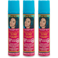 Jerome Russell Temp'Ry Spray-On Gold Hair Color  Non-Permanent  Easy To Apply And Wash Off  2.2 Ounce  3-Pack