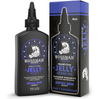 Bossman Beard Oil Jelly (4Oz) - Beard Growth Softener  Moisturizer Lotion Gel With Natural Ingredients - Beard Growing Product (Royal Oud Scent)