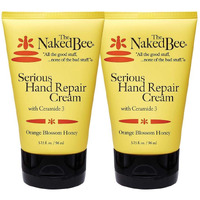 The Naked Bee Orange Blossom Honey With Ceramide 3  Serious Hand Repair Cream Lotion - 2 Pack