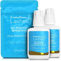 2 Pack Sensitive Lash Remover For Lash Extensions - Clear Eyelash Extension Remover Gel - Fast-Acting Lash Extension Remover  Efficient Lash Glue Remover 15 Ml Ea - Existing Beauty Lashes