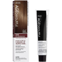 Age Beautiful Permanent Hair Color Dye Liqui Creme | 100% Gray Coverage | Anti-Aging Haircolor | Biotin For Thicker  Fuller Hair | Professional Salon Coloring | 6Wb Light Warm Beige Brown