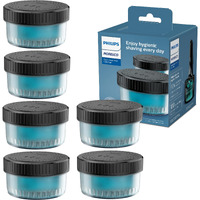 Norelco Philips Quick Clean Pod Cartridge  Lubricates Shaver & Eliminates Cut Hair  6X 5.4 Fl Oz Cartridges (Up To 1.5Yr Supply)  Bd9011Az