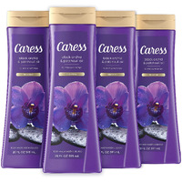 Caress Body Wash For Women  Black Orchid & Patchouli Oil  Relaxing  Fragrant Shower Gel To Relax And Recharge  20 Fl Oz  4 Pack