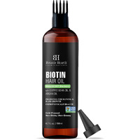 Botanic Hearth Biotin Hair Oil For Hair Growth Infused With Coffee Bean Oil & Argan Oil | Hair Strenghtening Treatment | Nourishing & Volumizing | Non Gmo Verified | 6.7 Fl Oz