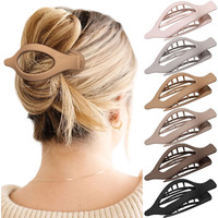 French Concord Hair Clips - 6Pcs Side Slide Volume Clips For Women Girls  Strong Hold No Slip Grip  Thick Or Thin Hair (Matte Finish  L:4.6 In  W:1.97In)