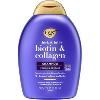 Ogx Thick & Full + Biotin & Collagen Volumizing Shampoo  Nutrient-Infused Hair Shampoo With Vitamin B7 Biotin Gives Hair Volume & Body For 72+ Hours  Sulfate-Free Surfactants  13 Fl. Oz