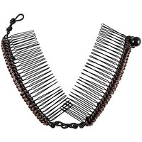 Hairzing Clip | Stretchy Banana Clips For Women - Snug & Comfortable Hair Holder For Thick  Thin And Curly Styles - All Day Hold (Medium  Brown)