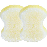 Spongables Pedi Scrub Foot Exfoliating 20+ Wash Sponge  Argan Oil  2 Count