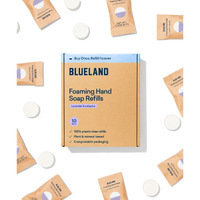 Blueland Foaming Hand Soap Refills - 10 Pack Tablets  Lavender Eucalyptus Scent  Eco Friendly Hand Soap And Cleaning Products - Makes 10 X 9 Fl Oz Bottles (90 Fl Oz Total)