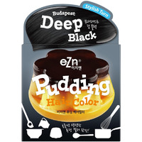 Ezn Pudding Hair Dye Ammonia Free Semi-Permanent Self Hair Dye Diy Kit Included Contain Keratin Made In Korea Beauty (Deep Black)