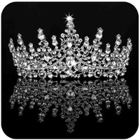 Cocide Tiara And Crown For Women Crystal Queen Crown Rhinestone Tiara For Girl Bride Wedding Hair Accessories For Bridal Birthday Party Prom