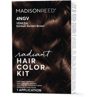 Madison Reed Radiant Hair Color Kit  Darkest Golden Brown For 100% Gray Coverage  Ammonia-Free  4Ngv Venezia Brown  Permanent Hair Dye  Pack Of 1