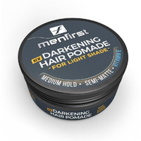 Menfirst - Men's Hair And Beard Pomade - Instant Gray Coverage Styling Paste That Instantly Darkens White Hair - Light Brown To Blonde - 1 Pack