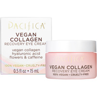 Pacifica Beauty  Vegan Collagen Overnight Recovery Eye & Face Cream  Hyaluronic Acid  Caffeine  Vitamin C & E  Hydrating & Moisturizing Skin Care For Aging And Dry Skin  15Ml - 0.5 Fl Oz