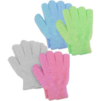 Aquasentials Exfoliating Bath Gloves (4 Pairs)