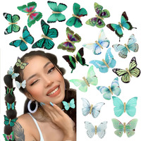 Y2K Butterfly Hair Clips With Glitter And Kawaii Accessories - Cute Clips For Thick Hair (20 Pcs)