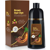 Bojica Hair Color Shampoo  Brown Hair Dye Shampoo 3 In 1 For Women&Men Herbal Ingredients Hair Dye In Minutes/Semi-Permanent/(16.9 Fl Oz)
