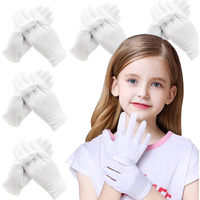 24Pcs White Cotton Gloves For Dry Hands Kids Eczema Gloves Overnight Moisturizing Gloves For Women Cosmetic