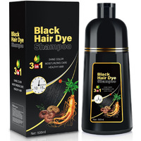 Yourtone Natural Black Hair Dye Shampoo Instant & Easy 3-In-1 Hair Color Solution For Men And Women - Herbal Formula  Ammonia-Free  Lasts 30 Days - 16.90 Oz