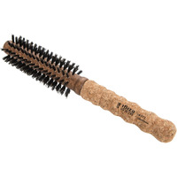 Ibiza Hair Professional Round Boar Hair Brush (Ex2  40Mm)  Lightweight With Reinforced Bristles & Cork Handle  For Bangs & Hair Lines  Add Texture & Shine For Short To Medium Hair
