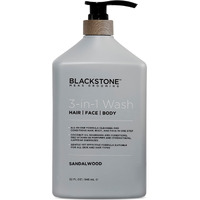 Blackstone 3-In-1 Wash For Men | Cleanse & Condition Hair  Body  & Face | All Skin & Hair Types | Coconut Oil & Vitamin B5 - Sandalwood (32 Ounces)