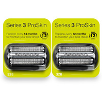 2Pack 32B Series 3 Electric Shaver Replacement Head Accessories For Braun S3 Foil & Cutter Razor Heads  Applicable For Braun S3 3040S 3010S 310S 3000S 3050Cc 3080S 390Cc Etc