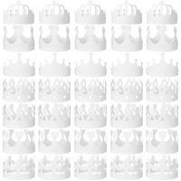 Thenshop White Diy Paper Crowns Blank Birthday Party Decoration Crowns For Kids Princess Queen (Classic Style  280)