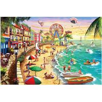 Lavievert Jigsaw Puzzle 1000 Piece Puzzle For Adults And Kids - Beach  Happy Vacation